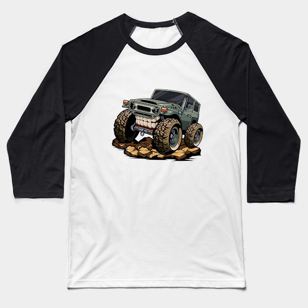 Classic Jeep Baseball T-Shirt by sanseria